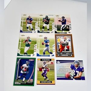 Lot Of 9 NFL Rookie Football Cards Score Upper Deck Topps 2006-2007